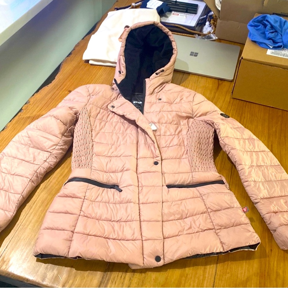 Bernardo M Medium Down Primaloft Rose Pink Coat Jacket
